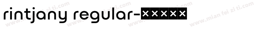 rintjany regular字体转换